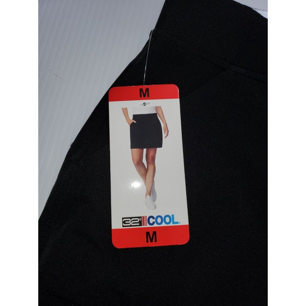 NWT 32 Degrees Cool Skort Black Pockets Size Medium 1025 - Picture 6 of 9